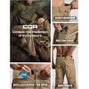CQR Men’s Convertible Cargo Tactical Pants, Water Resistant Outdoor Hiking Pants, Zip Off Lightweight Stretch Work Pants(Convertible Cargo W/Belt Coyote)