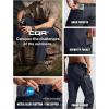 CQR Men’s Convertible Cargo Tactical Pants, Water Resistant Outdoor Hiking Pants, Zip Off Lightweight Stretch Work Pants(Convertible Cargo W/Belt Navy)