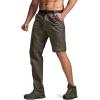 CQR Men’s Convertible Cargo Tactical Pants, Water Resistant Outdoor Hiking Pants, Zip Off Lightweight Stretch Work Pants(Convertible Cargo W/Belt Sand Khaki)