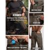CQR Men’s Convertible Cargo Tactical Pants, Water Resistant Outdoor Hiking Pants, Zip Off Lightweight Stretch Work Pants(Convertible Cargo W/Belt Sand Khaki)