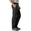 CQR Men’s Convertible Cargo Tactical Pants, Water Resistant Outdoor Hiking Pants, Zip Off Lightweight Stretch Work Pants(Lightweight Zip-off Black)