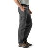 CQR Men’s Convertible Cargo Tactical Pants, Water Resistant Outdoor Hiking Pants, Zip Off Lightweight Stretch Work Pants(Lightweight Zip-off Charcoal)