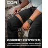 CQR Men’s Convertible Cargo Tactical Pants, Water Resistant Outdoor Hiking Pants, Zip Off Lightweight Stretch Work Pants(Rocky Black)