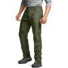 CQR Men’s Convertible Cargo Tactical Pants, Water Resistant Outdoor Hiking Pants, Zip Off Lightweight Stretch Work Pants(Rocky Fuscous Green)
