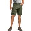 CQR Men’s Convertible Cargo Tactical Pants, Water Resistant Outdoor Hiking Pants, Zip Off Lightweight Stretch Work Pants(Rocky Fuscous Green)