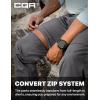 CQR Men’s Convertible Cargo Tactical Pants, Water Resistant Outdoor Hiking Pants, Zip Off Lightweight Stretch Work Pants(Rocky Jet Grey)