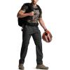 CQR Men’s Convertible Cargo Tactical Pants, Water Resistant Outdoor Hiking Pants, Zip Off Lightweight Stretch Work Pants(Runyon Cargo W/Belt Black)