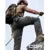 CQR Men’s Convertible Cargo Tactical Pants, Water Resistant Outdoor Hiking Pants, Zip Off Lightweight Stretch Work Pants(Runyon Cargo W/Belt Charcoal)