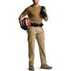 CQR Men’s Convertible Cargo Tactical Pants, Water Resistant Outdoor Hiking Pants, Zip Off Lightweight Stretch Work Pants(Runyon Cargo W/Belt Dune Khaki)