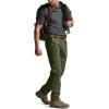CQR Men’s Convertible Cargo Tactical Pants, Water Resistant Outdoor Hiking Pants, Zip Off Lightweight Stretch Work Pants(Runyon Cargo W/Belt Green Kelp)