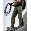 CQR Men’s Convertible Cargo Tactical Pants, Water Resistant Outdoor Hiking Pants, Zip Off Lightweight Stretch Work Pants(Runyon Cargo W/Belt Green Kelp)