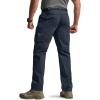 CQR Men’s Convertible Cargo Tactical Pants, Water Resistant Outdoor Hiking Pants, Zip Off Lightweight Stretch Work Pants(Runyon Cargo W/Belt Navy)