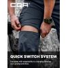 CQR Men’s Convertible Cargo Tactical Pants, Water Resistant Outdoor Hiking Pants, Zip Off Lightweight Stretch Work Pants(Runyon Cargo W/Belt Navy)
