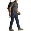 CQR Men’s Convertible Cargo Tactical Pants, Water Resistant Outdoor Hiking Pants, Zip Off Lightweight Stretch Work Pants(Runyon Cargo W/Belt Navy)