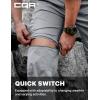 CQR Men’s Convertible Cargo Tactical Pants, Water Resistant Outdoor Hiking Pants, Zip Off Lightweight Stretch Work Pants(Runyon Cargo W/Belt Stone)