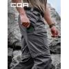 CQR Men’s Convertible Cargo Tactical Pants, Water Resistant Outdoor Hiking Pants, Zip Off Lightweight Stretch Work Pants(Runyon Charcoal)