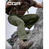 CQR Men’s Convertible Cargo Tactical Pants, Water Resistant Outdoor Hiking Pants, Zip Off Lightweight Stretch Work Pants(Runyon Green Kelp)