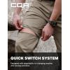 CQR Men’s Convertible Cargo Tactical Pants, Water Resistant Outdoor Hiking Pants, Zip Off Lightweight Stretch Work Pants(Runyon Sandstorm)