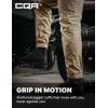 CQR Men’s Flex Lightweight Joggers, Elastic Waist Drawstring Casual Pants, Tapered Fit Water Resistant Outdoor Cargo Pants(Asset Alamo Khaki)