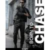 CQR Men’s Flex Lightweight Joggers, Elastic Waist Drawstring Casual Pants, Tapered Fit Water Resistant Outdoor Cargo Pants(Asset Black)