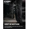 CQR Men’s Flex Lightweight Joggers, Elastic Waist Drawstring Casual Pants, Tapered Fit Water Resistant Outdoor Cargo Pants(Asset Black)
