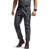 CQR Men’s Flex Lightweight Joggers, Elastic Waist Drawstring Casual Pants, Tapered Fit Water Resistant Outdoor Cargo Pants(Asset Charcoal)