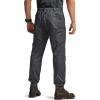 CQR Men’s Flex Lightweight Joggers, Elastic Waist Drawstring Casual Pants, Tapered Fit Water Resistant Outdoor Cargo Pants(Asset Charcoal)