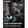 CQR Men’s Flex Lightweight Joggers, Elastic Waist Drawstring Casual Pants, Tapered Fit Water Resistant Outdoor Cargo Pants(Squad Black)