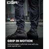 CQR Men’s Flex Lightweight Joggers, Elastic Waist Drawstring Casual Pants, Tapered Fit Water Resistant Outdoor Cargo Pants(Squad Operator Navy)
