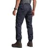 CQR Men’s Flex Lightweight Joggers, Elastic Waist Drawstring Casual Pants, Tapered Fit Water Resistant Outdoor Cargo Pants(Squad Operator Navy)