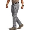 CQR Men’s Flex Ripstop Tactical Pants, Water Resistant Stretch Cargo Pants, Lightweight EDC Hiking Work Pants