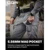 CQR Men’s Flex Ripstop Tactical Pants, Water Resistant Stretch Cargo Pants, Lightweight EDC Hiking Work Pants