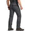CQR Men’s Flex Stretch Tactical Pants, Water Resistant Ripstop Cargo Pants, Lightweight EDC Outdoor Work Hiking Pants(Intense Charcoal)