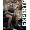 CQR Men’s Flex Stretch Tactical Pants, Water Resistant Ripstop Cargo Pants, Lightweight EDC Outdoor Work Hiking Pants(Intense Cougar)