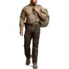 CQR Men’s Flex Stretch Tactical Pants, Water Resistant Ripstop Cargo Pants, Lightweight EDC Outdoor Work Hiking Pants(Intense Dark Brown)
