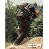 CQR Men’s Flex Stretch Tactical Pants, Water Resistant Ripstop Cargo Pants, Lightweight EDC Outdoor Work Hiking Pants(Intense Dark Brown)