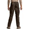 CQR Men’s Flex Stretch Tactical Pants, Water Resistant Ripstop Cargo Pants, Lightweight EDC Outdoor Work Hiking Pants(Intense Dark Brown)