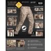 CQR Men’s Flex Stretch Tactical Pants, Water Resistant Ripstop Cargo Pants, Lightweight EDC Outdoor Work Hiking Pants(Intense Marine Desert)