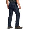 CQR Men’s Flex Stretch Tactical Pants, Water Resistant Ripstop Cargo Pants, Lightweight EDC Outdoor Work Hiking Pants(Intense Operator Navy)