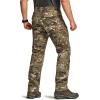 CQR Men’s Flex Stretch Tactical Pants, Water Resistant Ripstop Cargo Pants, Lightweight EDC Outdoor Work Hiking Pants(Intense Utility Camo)
