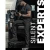 CQR Men’s Flex Stretch Tactical Pants, Water Resistant Ripstop Cargo Pants, Lightweight EDC Outdoor Work Hiking Pants(Sneak Black)