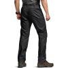 CQR Men’s Flex Stretch Tactical Pants, Water Resistant Ripstop Cargo Pants, Lightweight EDC Outdoor Work Hiking Pants(Sneak Black)