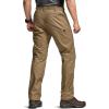 CQR Men’s Flex Stretch Tactical Pants, Water Resistant Ripstop Cargo Pants, Lightweight EDC Outdoor Work Hiking Pants(Sneak Cougar)
