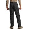 CQR Men’s Flex Stretch Tactical Pants, Water Resistant Ripstop Cargo Pants, Lightweight EDC Outdoor Work Hiking Pants(Tac-stretch Black)