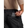 CQR Men’s Flex Stretch Tactical Pants, Water Resistant Ripstop Cargo Pants, Lightweight EDC Outdoor Work Hiking Pants(Tac-stretch Cargo Black)