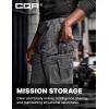 CQR Men’s Flex Stretch Tactical Pants, Water Resistant Ripstop Cargo Pants, Lightweight EDC Outdoor Work Hiking Pants(Tac-stretch Cargo Charcoal)
