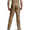 CQR Men’s Flex Stretch Tactical Pants, Water Resistant Ripstop Cargo Pants, Lightweight EDC Outdoor Work Hiking Pants(Tac-stretch Cargo Cougar)