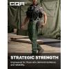 CQR Men’s Flex Stretch Tactical Pants, Water Resistant Ripstop Cargo Pants, Lightweight EDC Outdoor Work Hiking Pants(Tac-stretch Cargo Green Kelp)