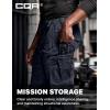 CQR Men’s Flex Stretch Tactical Pants, Water Resistant Ripstop Cargo Pants, Lightweight EDC Outdoor Work Hiking Pants(Tac-stretch Cargo Operator Navy)