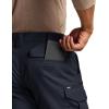 CQR Men’s Flex Stretch Tactical Pants, Water Resistant Ripstop Cargo Pants, Lightweight EDC Outdoor Work Hiking Pants(Tac-stretch Cargo Operator Navy)